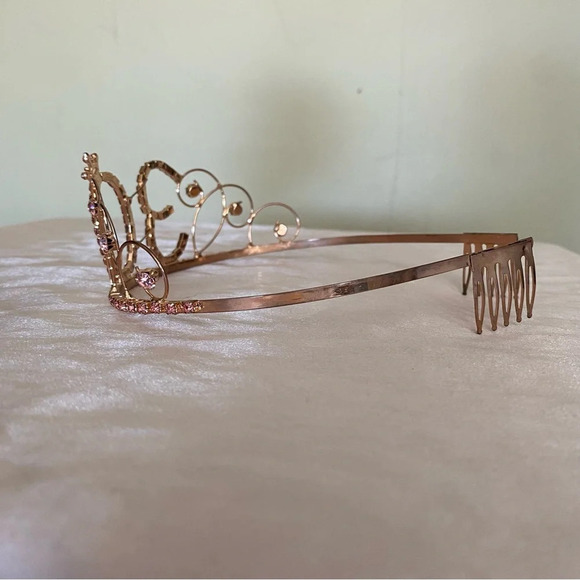 Happy 30th Birthday Set Pink Crystal Tiara and Black BDay Bag Balloon Weight - Picture 5 of 7